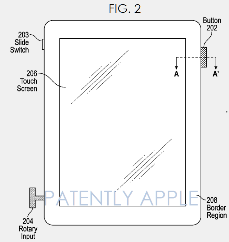 Apple patent application show Digital Crown for iPhone or iPad.