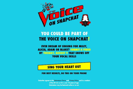 Want to enter The Voice on Snapchat? Find out what you need to know to submit your entry via voicesnaps.com, here.