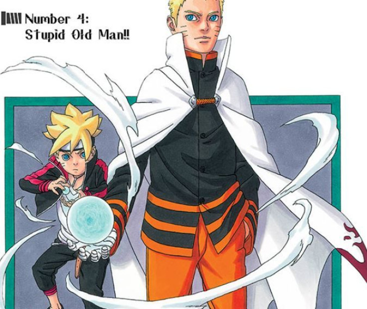 The cover to chapter 4 of the Boruto manga