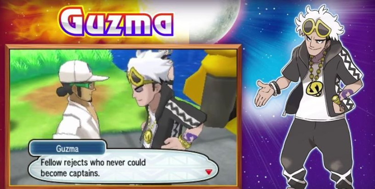 Guzma talking to Professor Kukui