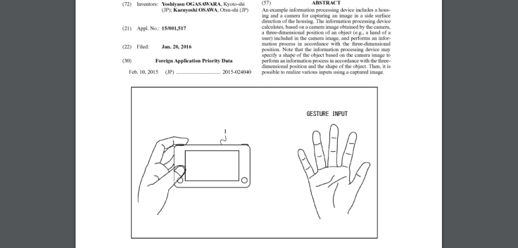 Nintendo device features camera with augmented reality capability.