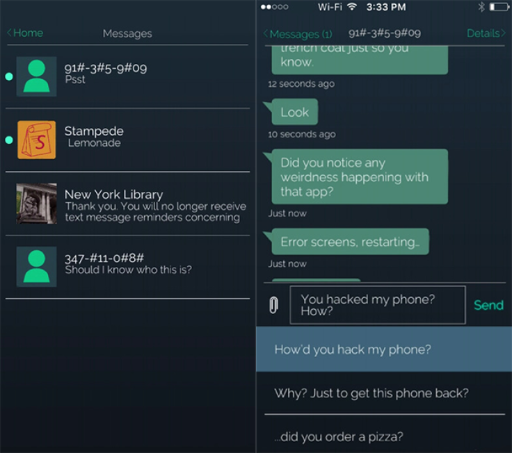 Though the Mr. Robot game takes place through a series of text interactions, the storyline is surprisingly complex.