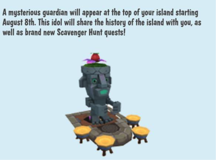 A new Paradise Bay Scavenger Hunt will become available each week during the month of August. 