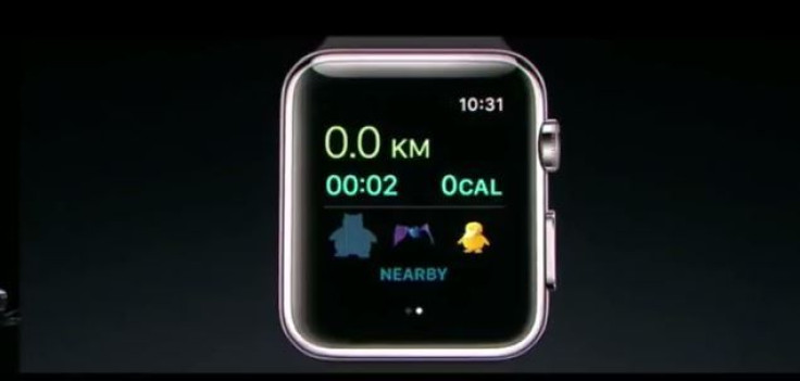 The Pokemon nearby on your Apple Watch