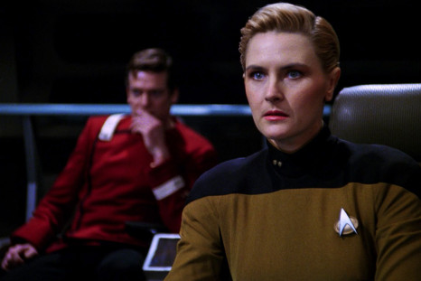 Denise Crosby as Tasha Yar in 'Star Trek: The Next Generation' episode "Yesterday's Enterprise."