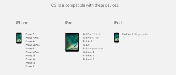  Most Apple devices are compatible with Apple's new iOS 10 software. check out the complete listing below. Apple
