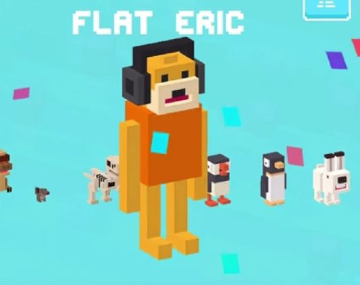 Flat Eric is a special character in the new Crossy Road Dinosaur update. He's free in the game for a limited time.