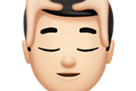 Head Massage emoji.