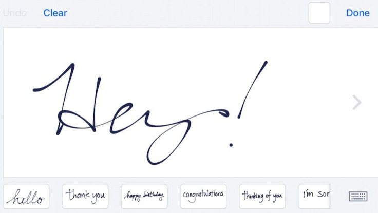 Rotating your device to landscape mode while in Messages allows you to compose a handwritten Message in iOS 10