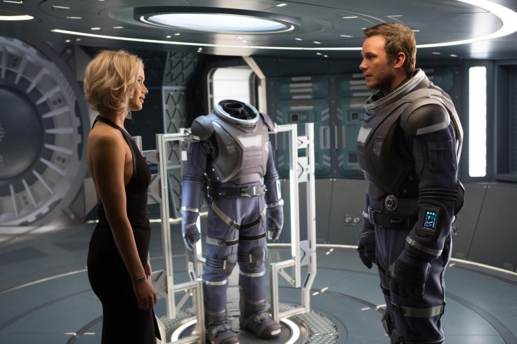 Jennifer Lawrence and Chris Pratt in 'Passengers.'