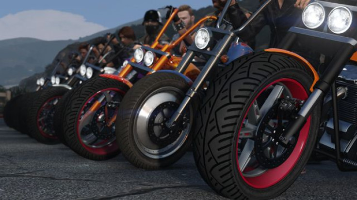 This screenshot gives us a glimpse of the Zombie motorcycle in the GTA 5 Biker DLC.