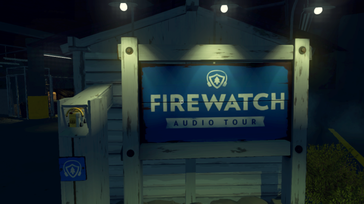 The start of the Firewatch audio tour