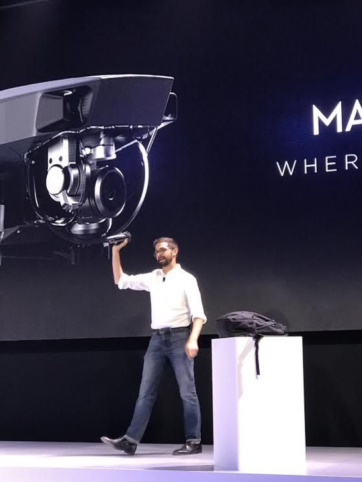 The DJI Mavic Pro is foldable and can fit into almost any bag. 