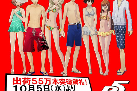 Beach attire for the cast of 'Persona 5.'