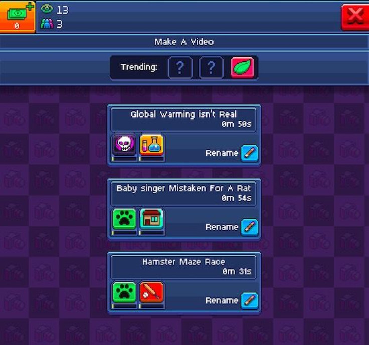 Making a video that matches currently trending topics is a way to increase the number of views and subscribers to the video in PewDiePie Tuber Simulator