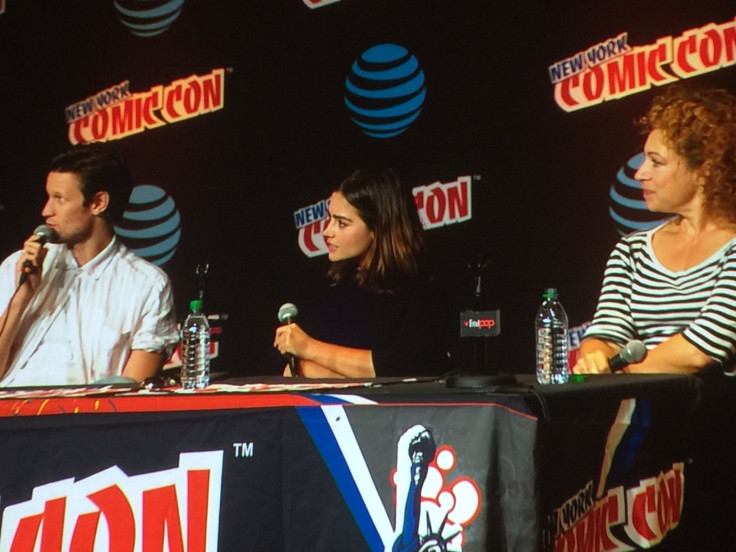 Matt Smith, Jenna Coleman and Alex Kingston at New York Comic Con 2016