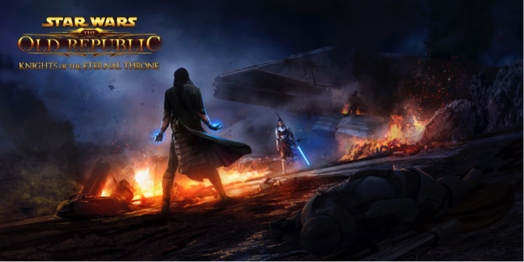 Star Wars: The Old Republic: Knights of the Eternal Throne key art.