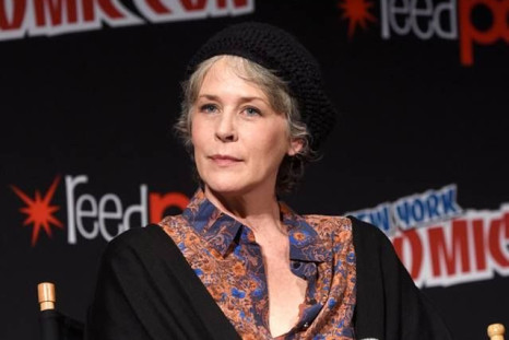 Melissa McBride at NYCC 2016's The Walking Dead panel.