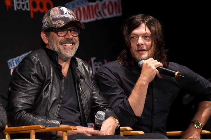 Jeffrey Dean Morgan (L) takes on the role of Negan. Norman Reedus (R) plays Daryl on The Walking Dead. 
