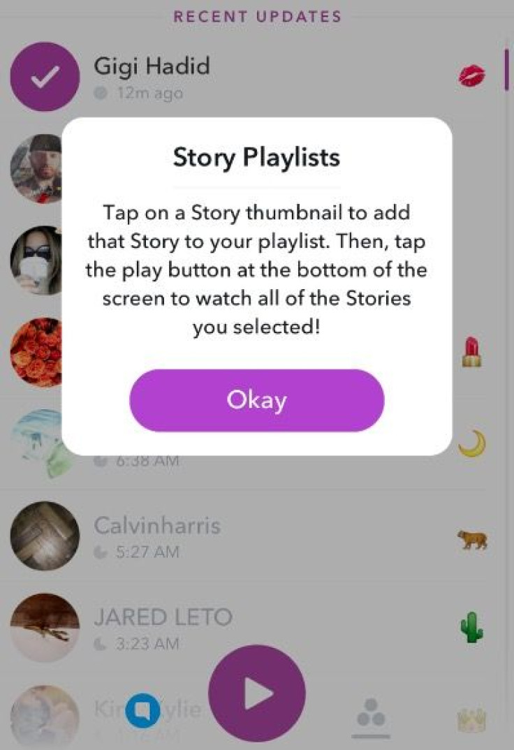 You can choose which stories you see on auto play with Snapchat's revamped auto-advance feature