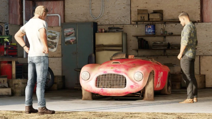 A derelict Ferrari 166MM Barchetta. 