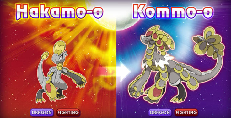 Jangmo-o's evolutions in 'Sun and Moon'