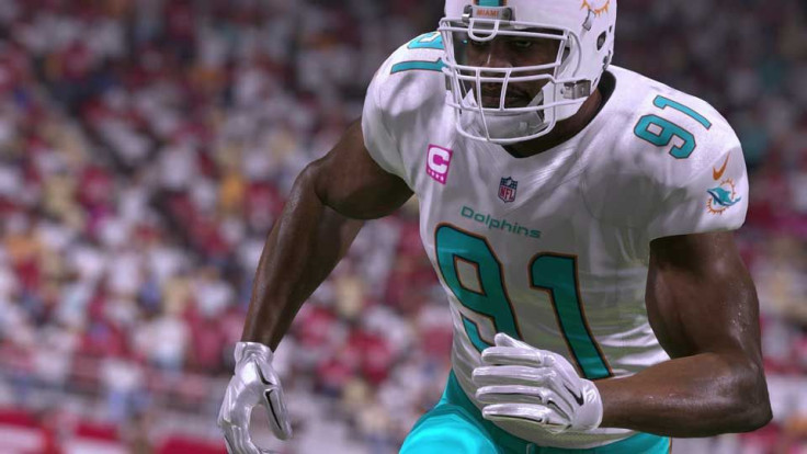 The Dolphins' Cameron Wake are among the players who saw their Madden NFL 17 rating fall for Week 6. 
