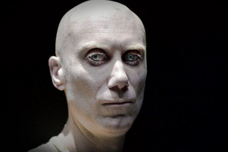 Stephen Merchant as Caliban or as a wax figurine brought to life