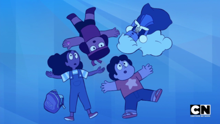 Ruby, Sapphire, Connie and Steven inside their own minds in 'Here Comes A Thought'