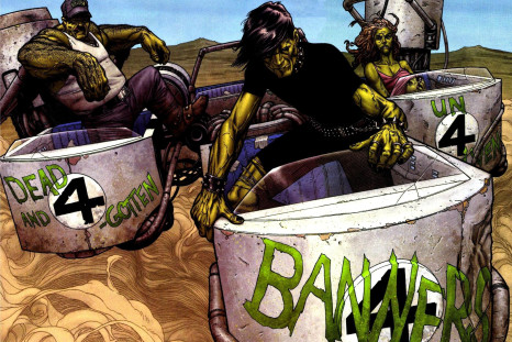 The Hulk Gang, a group of Bruce Banner's kids who terrorize Nevada in Old Man Logan
