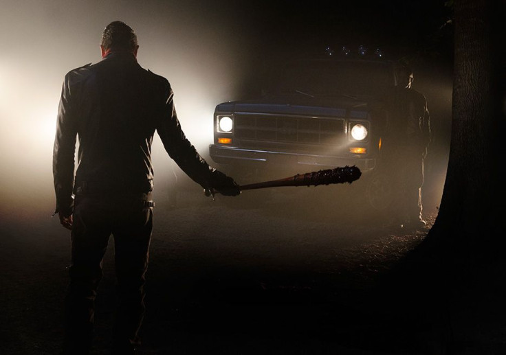 Jeffrey Dean Morgan as Negan in The Walking Dead Season 7.