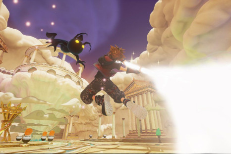 Sora in a new world from Kingdom Hearts 3.