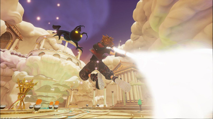 Sora in a new world from Kingdom Hearts 3.