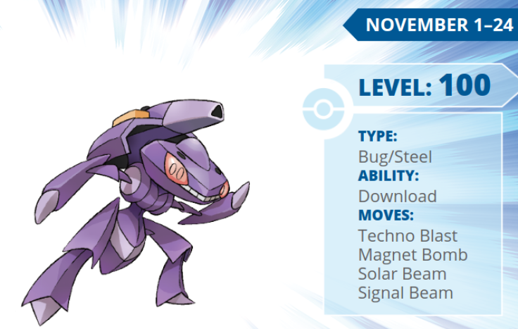 Genesect will be distributed in November