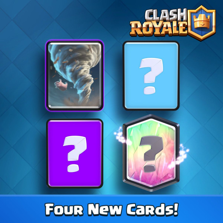 Four new cards are coming to Clash Royale during the month of November, including the Tornado Spell