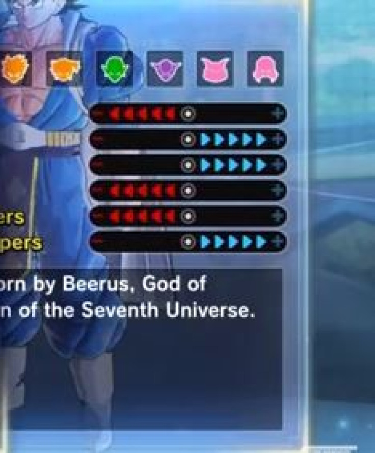 How stat changes look like in 'Dragon Ball Xenoverse 2'