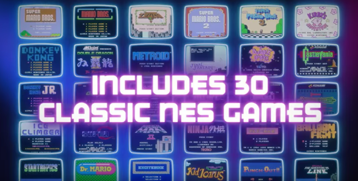 The NES Classic Edition console includes 30 classic games from that era.