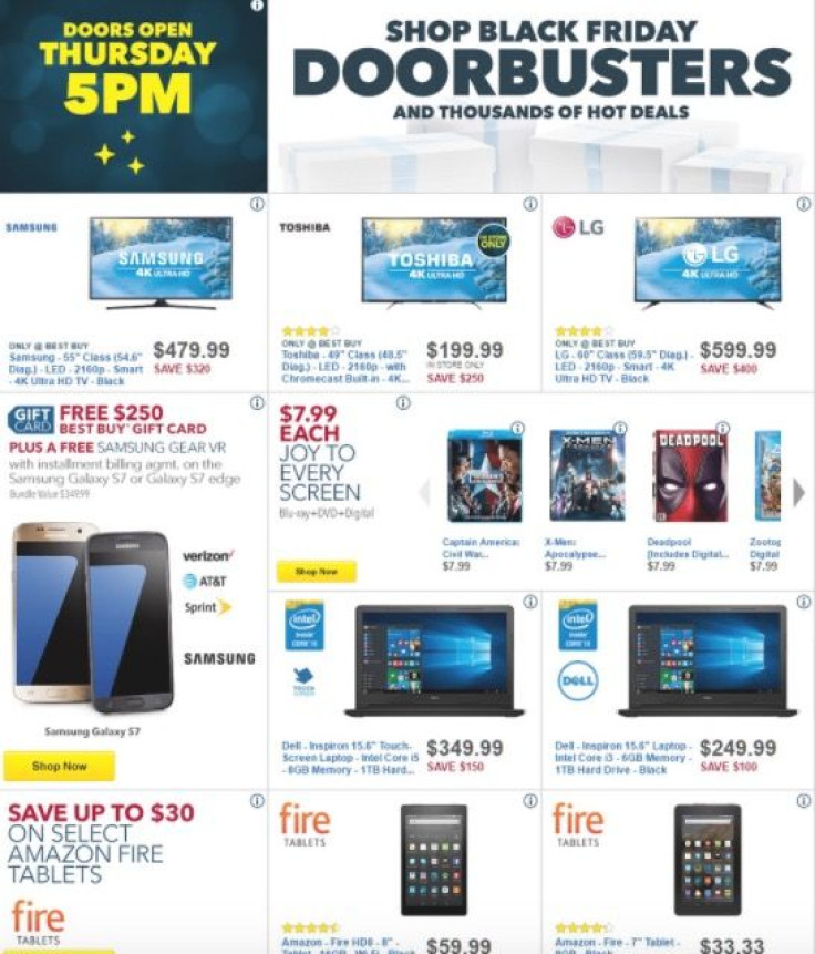 Best Buy is offering deep discounts on 4K TVs, Laptops, Tablets and more.
