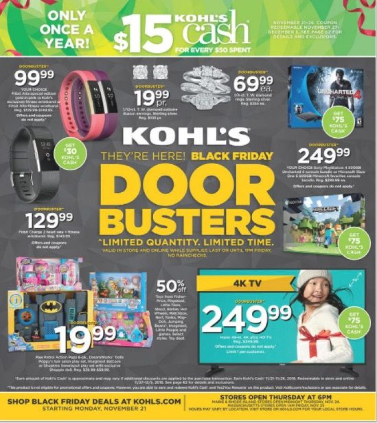 Kohl's has a ton of sales and specials on popular electronics for Black Friday 2016
