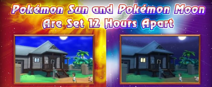 Day and night are different in 'Pokemon Sun and Moon'