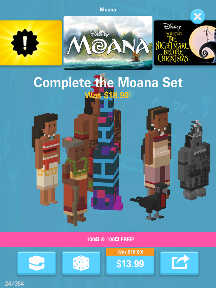 The new Disney Crossy Road Moana update adds 10 regular Moana characters and 10 more hidden or secret mission characters.