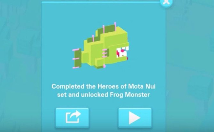 The Frog Monster is one of 10 new hidden or secret characters in the Moana Disney Crossy Road update.