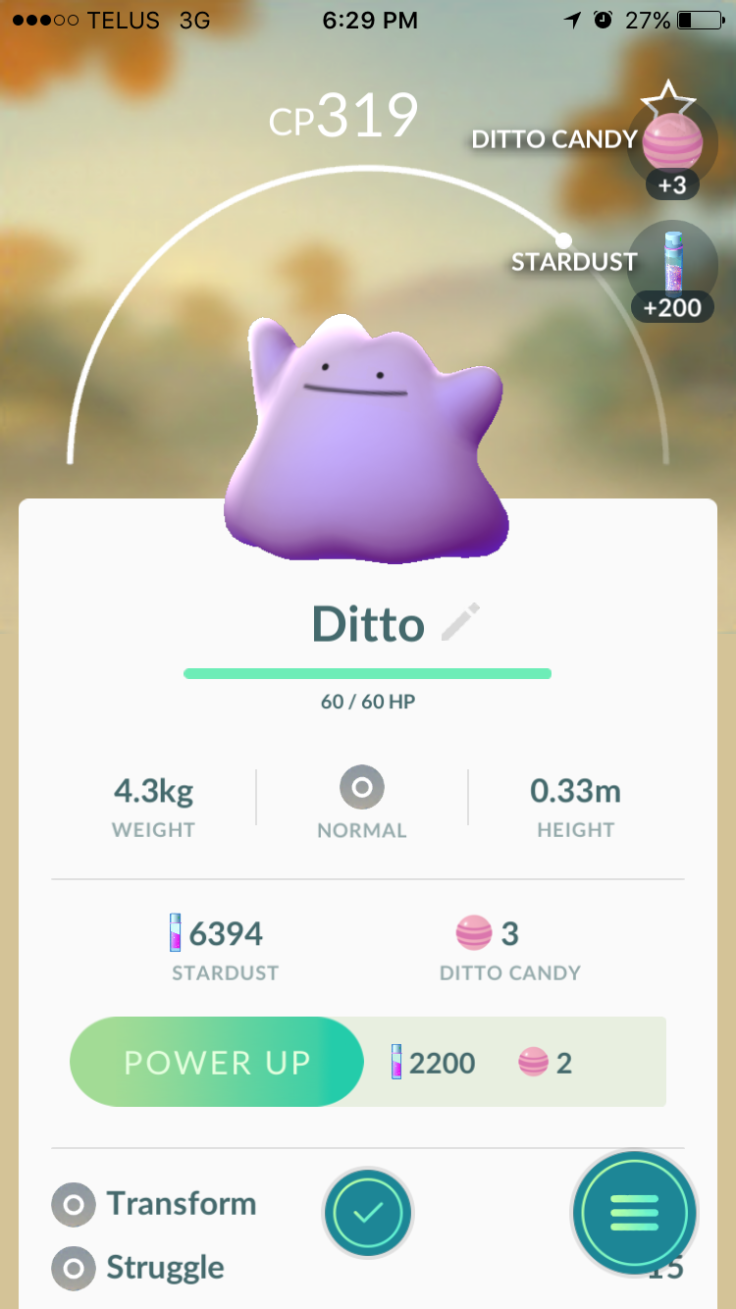 Ditto is finally in Pokemon Go