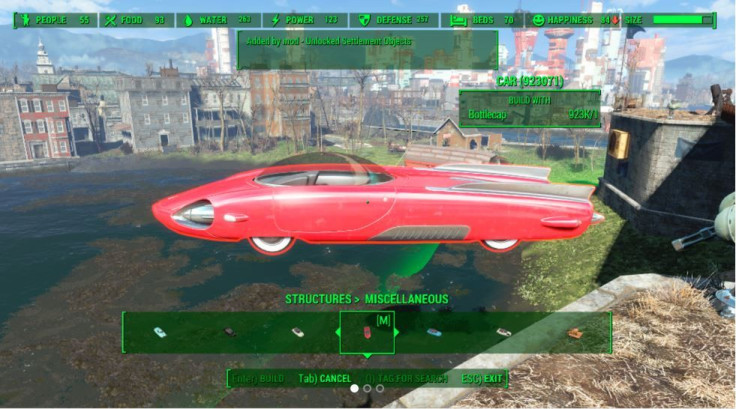 This 'Fallout 4' PS4 mod by ANDREWCX unlocks all settlement items in an instant.