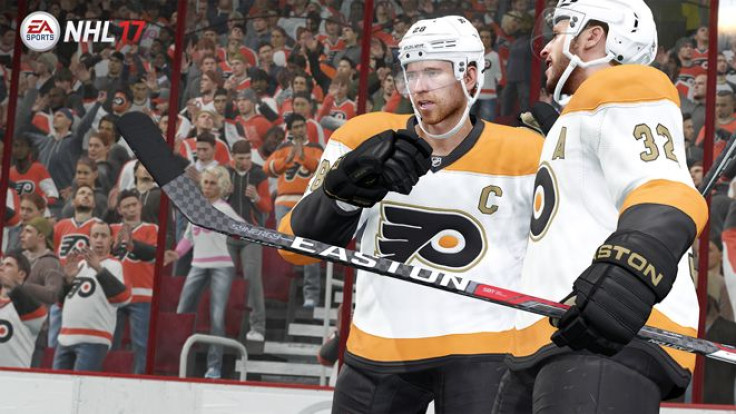 The Philadelphia Flyers alternate uniforms were added in NHL 17's  Content Update 2. 
