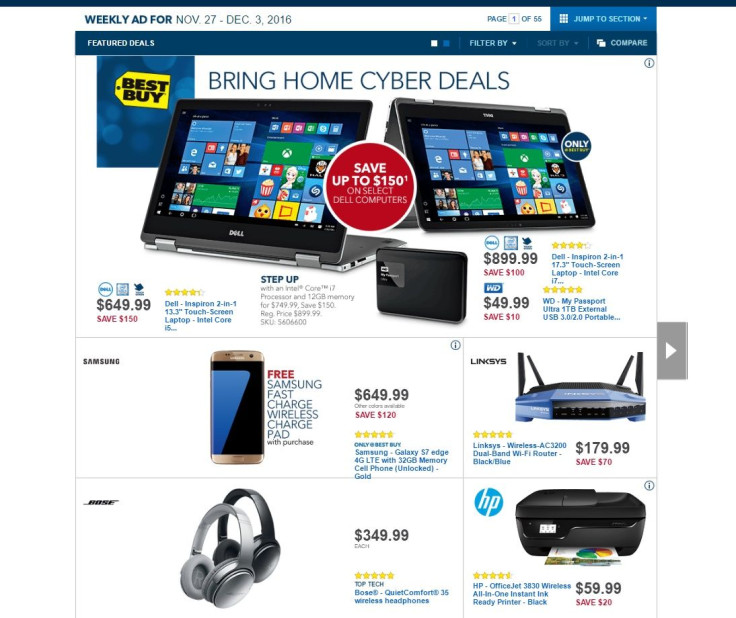 Best Buy Cyber Monday deals are available from Nov. 27 to Dec. 3.