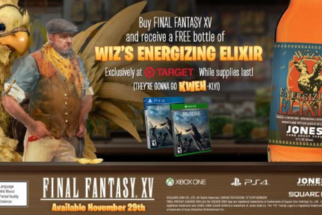 Free Elixir soda with Final Fantasy XV purchase at Target.