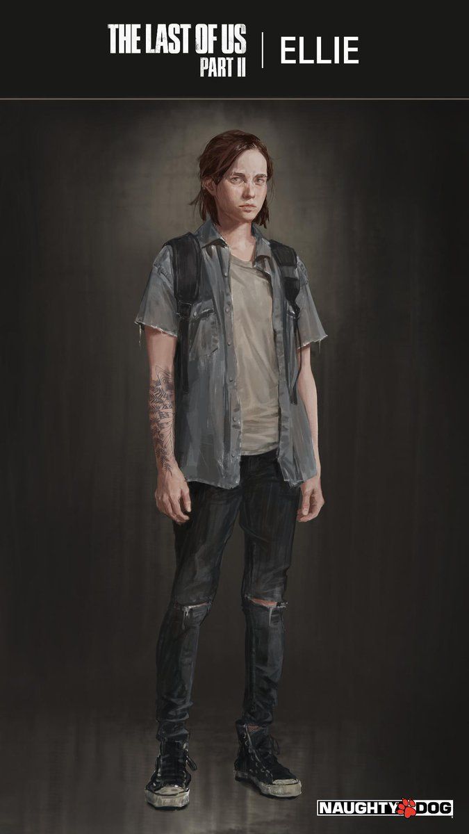 The Last of Us Part 2 New Ellie Concept Art Released Plus A Closer Look  At Her Tattoo