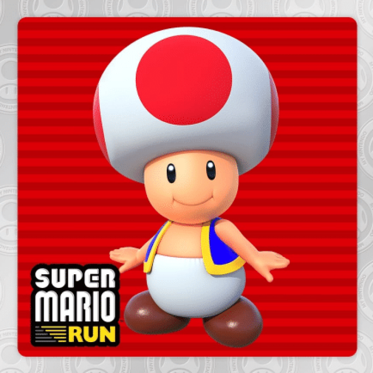 Toad can be bought by linking 'Super Mario Run' to your My Nintendo account.