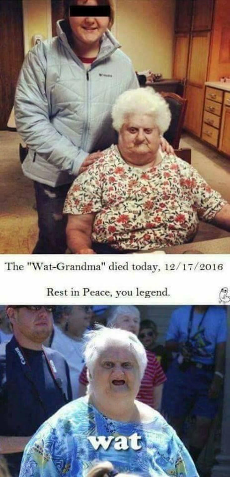 The viral image sharing the death of Wat Grandma